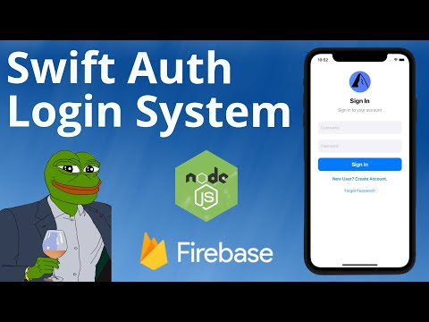 Swift User Login Tutorial (NodeJS or Firebase) - Pt 1 - UIKit Swift 5 Xcode