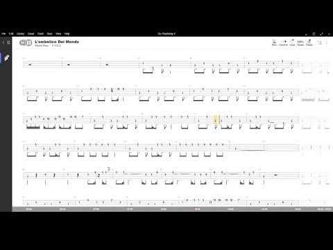 L'ombelico del mondo ( Jovanotti ) ,Tablatura e base Senza Basso - Backing bass track - NO BASS