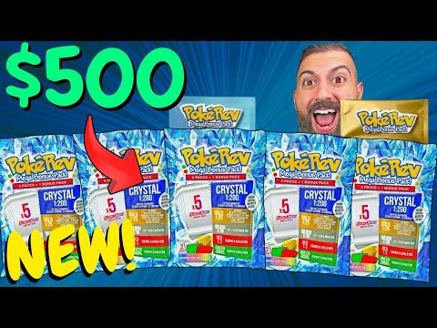Opening $500 of the NEW PokeRev 8.0 Mystery Pack, Crystal Edition!