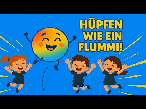 👉 Hüpfen wie ein Flummi | Kinderlied zum Mitsingen & Bewegen 🎶🤸‍♀️