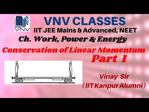 Conservation of Linear Momentum Part-1 | IIT JEE, NEET | by Vinay IIT Kanpur Alumni