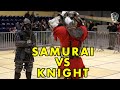 SAMURAI VS KNIGHT! Epic fight of master of historical fencing! Sword vs katana battle!