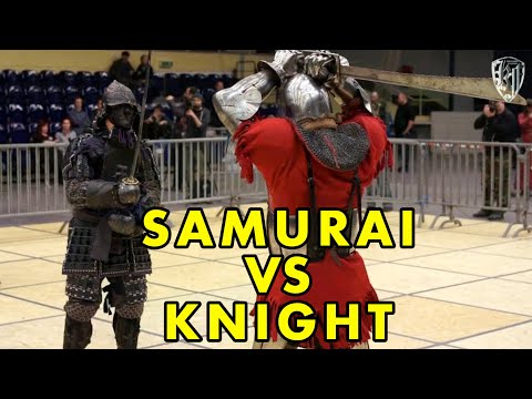 SAMURAI VS KNIGHT! Epic fight of master of historical fencing! Sword vs katana battle!
