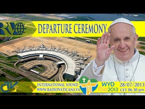 Ceremonia de despedida en el Aeropuerto internacional Galeão/Antonio Carlos Jobim de Río de Janeiro