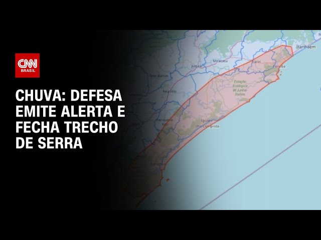Chuvas: Defesa Civil emite alerta e fecha trecho de serra no litoral de SP | AGORA CNN