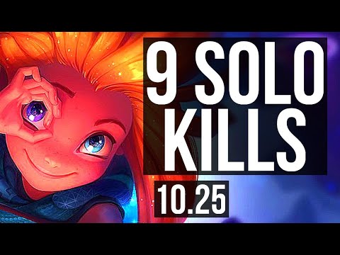 ZOE vs YONE (MID) | 9 solo kills, 800+ games, Godlike, 900K mastery | BR Master | v10.25
