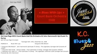 "Blues with Lips" Count BASIE Orchestra 3 juin1938