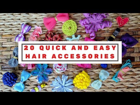 20 quick and easy DIY hair clips tutorial for kids |...