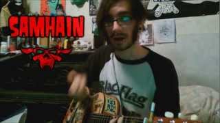 Let The Day Begin acoustic Samhain cover by Chris Evil