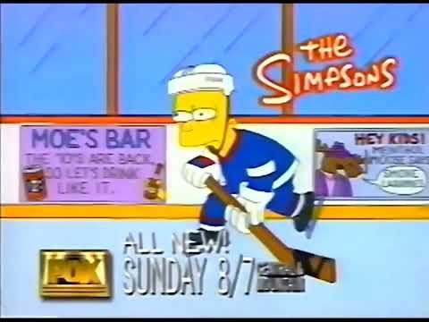 The Simpsons Fox Promo (1994): “Lisa on Ice" (S06E08) (10 second)