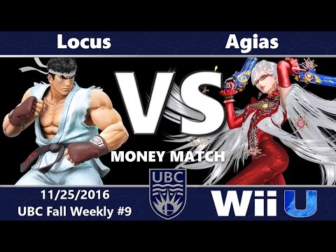 UBC Fall #9: Money Match: UBC|Locus (Ryu) vs Agias (Bayonetta)