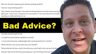 Bad Drinking Advice From Quora - Stop Drinking!