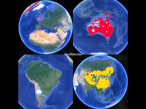 Evolution of United Kingdom, Australia, Argentina & China #maps #history #historymap