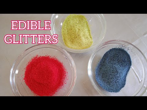 EDIBLE GLITTERS | 2-Ingredient Glitter Dust | Recel Creates