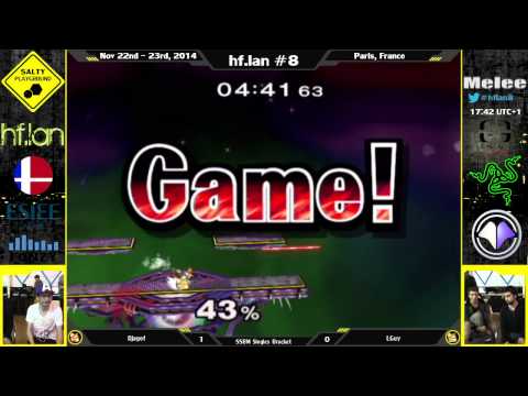 hf.lan 8 - Djagof (Fox, Cpt. Falcon) Vs. LGuy (Fox, Falco) - SSBM Singles Winners Quarter Final