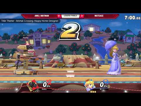 VS Weekly 4/11/19 - Losers Finals - AMG | 8BitMan (ROB) vs MuteAce (Peach) - SSBU