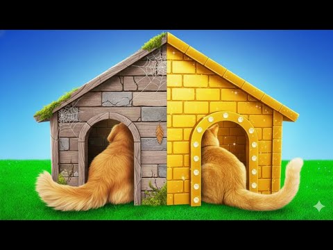 Construí um Quarto SECRETO para meu Gato de Rua que o Papai Nunca Encontraria!