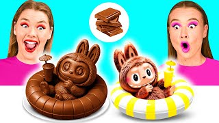 Download lagu Real Food vs Chocolate Food Challenge | Kitchen Hacks and Recipes by BaRaFun Challenge mp3