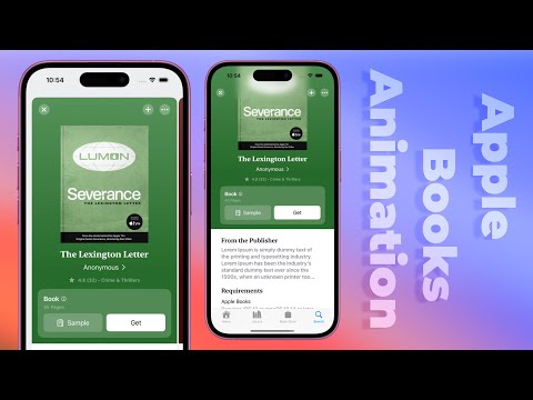 Apple Books Scroll Animation - Complex UI - SwiftUI - Xcode 16