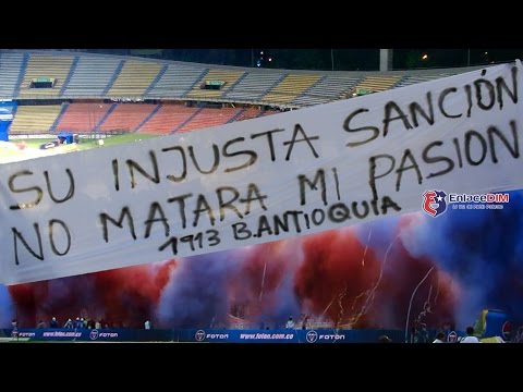 "Â¿Por qué protestamos? RXN: Â¡Somos la Hinchada más linda del Mundo!" Barra: Rexixtenxia Norte &bull; Club: Independiente Medellín