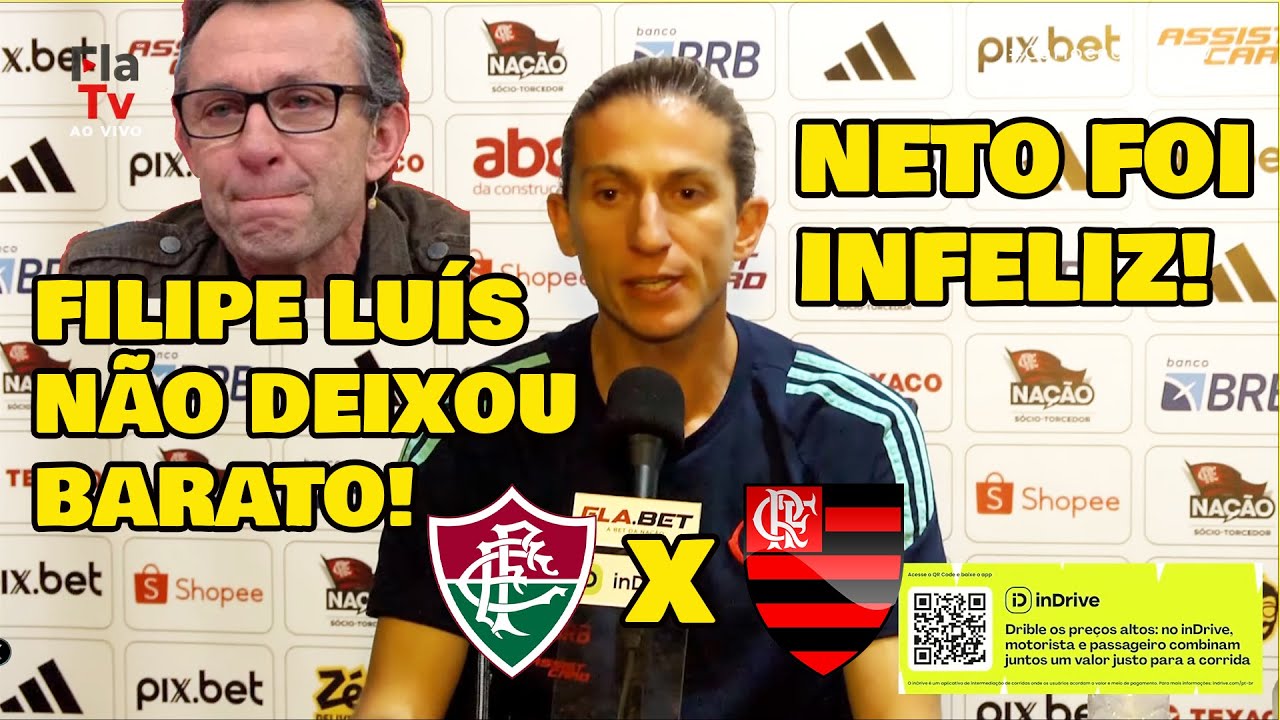 FILIPE LUÍS FOI DIRETO! "NETO FOI INFELIZ" ENTREVISTA PÓS-JOGO FLUMINENSE 0x0 FLAMENGO.