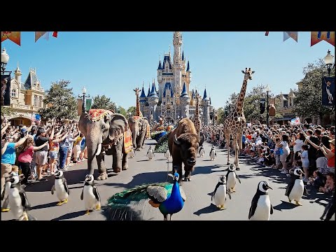 Disneyland REAL Animal Parade 2025 | Most Magical 4K Fantasy Show