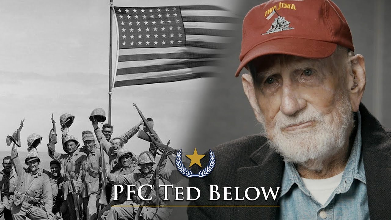 WWII Marine Recalls Landing In First Bloody Wave at Iwo Jima  | Theodore Below