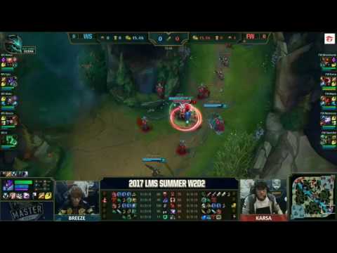 WS vs FW Highlights Game 1 LMS 精華 春季職業聯賽 2017 SUMMER Wayi Spyder vs Flash Wolves W2D2