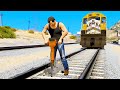 STOPPING THE TRAIN In GTA 5 - Amazing Experiments #4 - GTA 5 Gameplay
