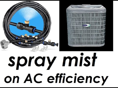 50% more efficient air conditioner setup. water misting your system for better cooling. year 5