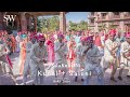 Bride S Family Welcoming The Groom The Baraat With A Cute Rajasthani Dance SaloKunalNi JamaiSa