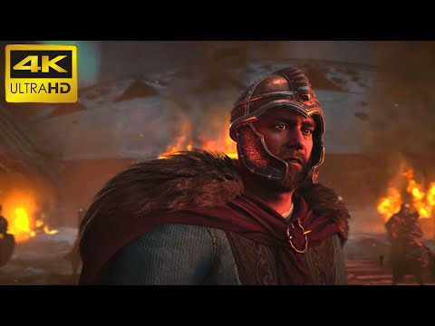 Vikings Raid Village During A Feast Scene 4K HDR - Assassins Creed Valhalla Cinematic Clip