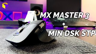 Logitech MX Master 3 + Desk Pad (Minimal Desk Setup).