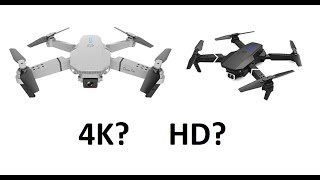 E88 Drone 4K and HD Video Recording and Photo Quality Comparison. E88 Drone Image Quality Demo.