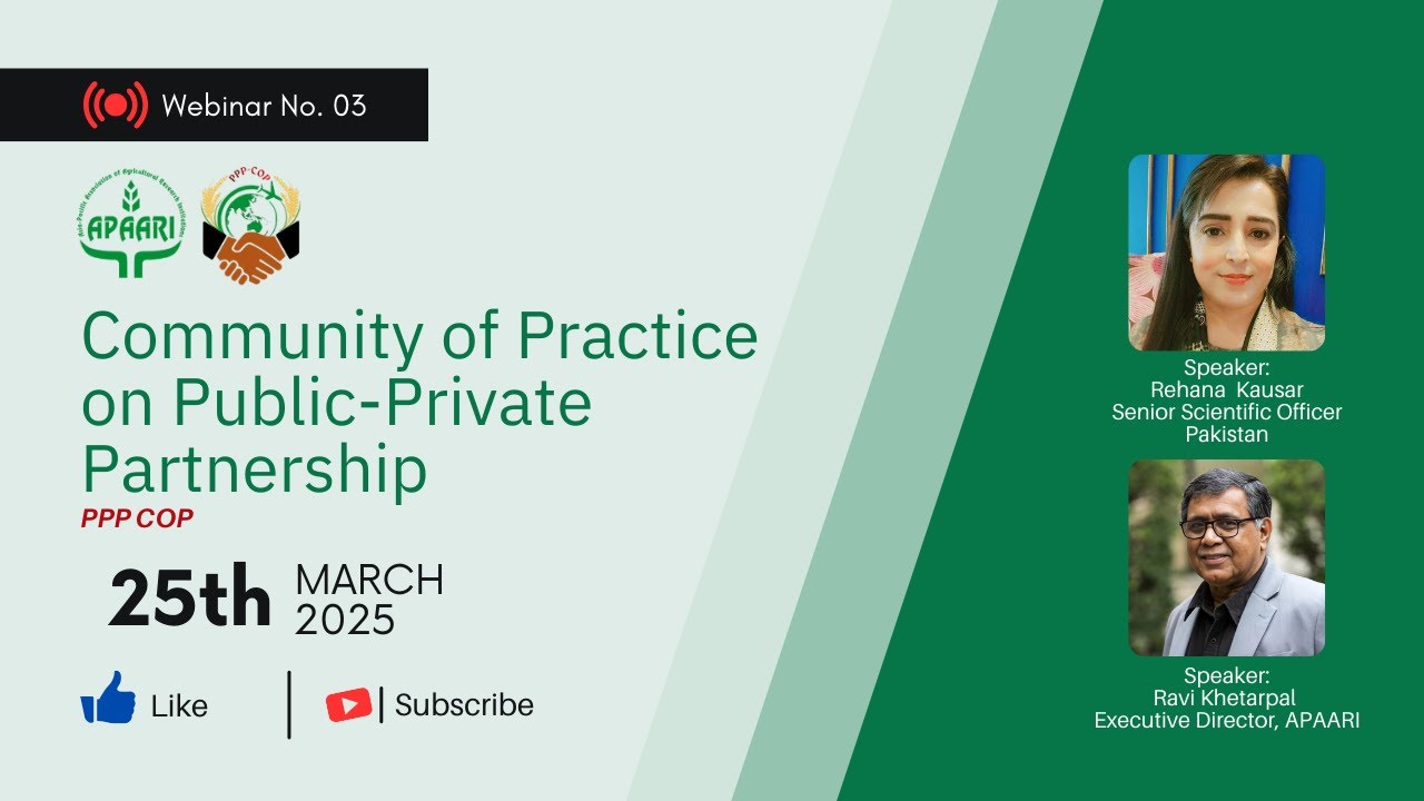 PPP Community of Practice (CoP): 3rd Session - 25th March 2025
