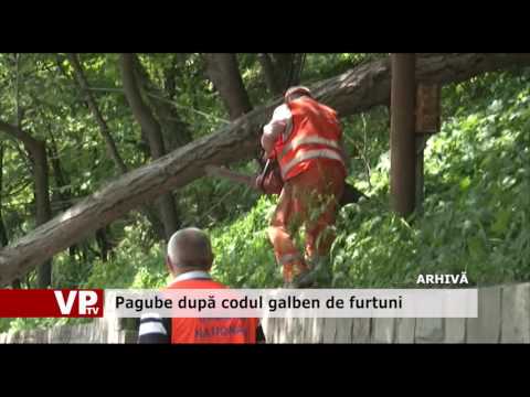 Pagube după codul galben de furtuni