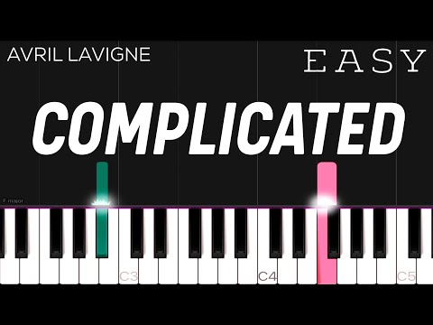 Avril Lavigne - Complicated | EASY Piano Tutorial