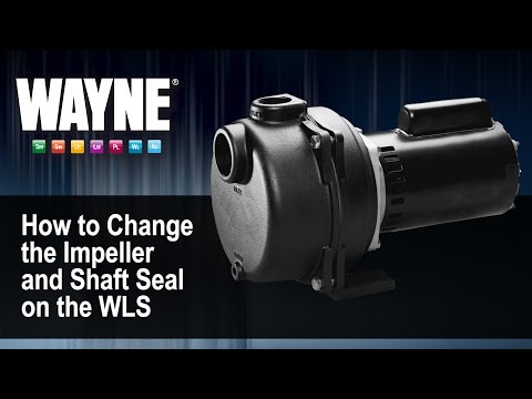 How to change the impeller and shaft seal on the wls