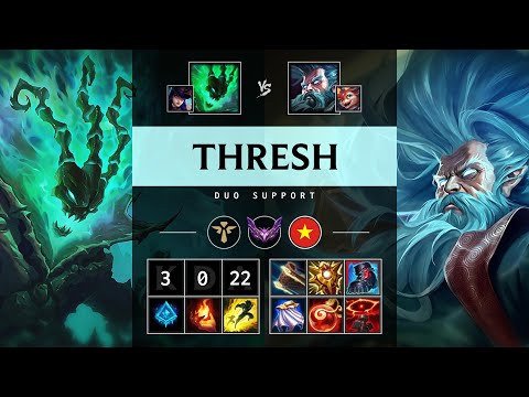 Thresh Support vs Zilean: Perfect KDA, Killing spree - VN Master Patch 25.S1.1