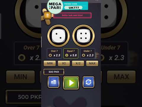 1xbet dice game tricks || 1xbet under and over 7 tricks || under over 7 || 1xbet | #1xgame #megapari