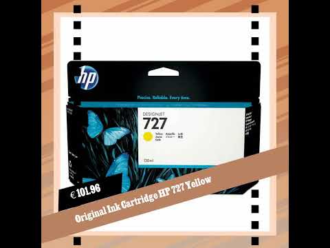 HP 727 300ml Yellow Ink Cartridge (F9J78A)