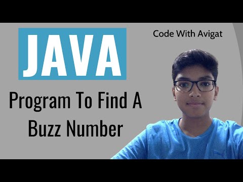 Program To Find A Buzz Number Java Tutorial