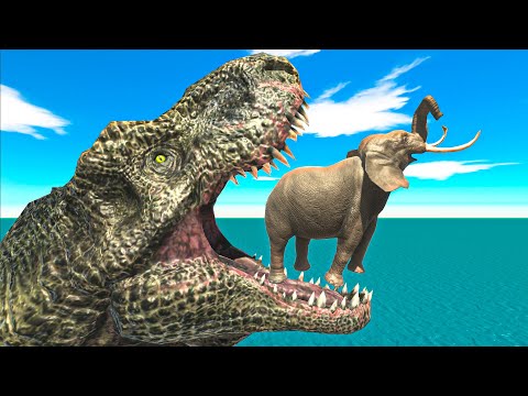 T-REX Head Eats EVERY UNITS - Animal Revolt Battle Simulator