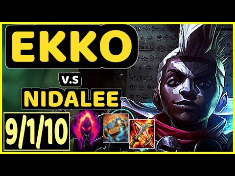 ALBETRAYBER (EKKO) vs NIDALEE - 9/1/10 KDA JUNGLE GAMEPLAY - EUW Ranked GRANDMASTER