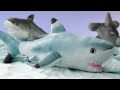 3pk Wild Republic Sharks 15” Plush – Tiger, Blacktip, Hammerhead