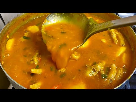 Jamaican Chicken Foot & Pumpkin Soup, Nutritious & Delicious!