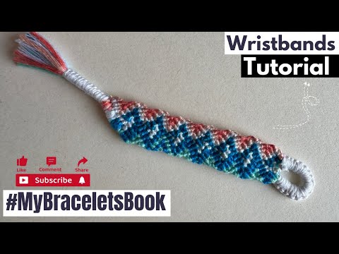 GreekWaveBracelet Pattern#90058, RiverWaves OCEAN CURLY extended spiral interlocking | #barceletbook