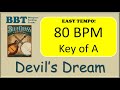 Devil's Dream  - bluegrass backing track 80 BPM