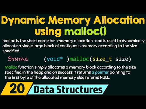 Dynamic Memory Allocation using malloc