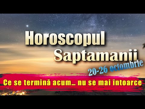 Horoscopul  Săptămânii Viitoare 20-26 Octombrie 2025 - Universul apasă butonul RESET!